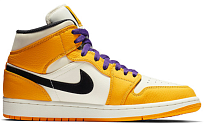 Фото № 2 с приближением к товару «‎Nike Air Jordan 1 Mid SE Lakers»