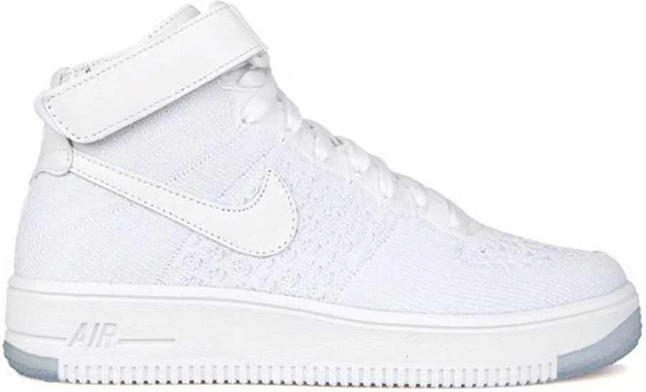 Фото № 1 с приближением к товару «‎Nike Air Force 1 Flyknit Triple White »