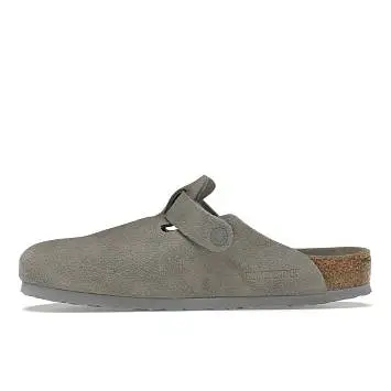 Birkenstock Boston Soft Footbed Suede Stone Coin - 3