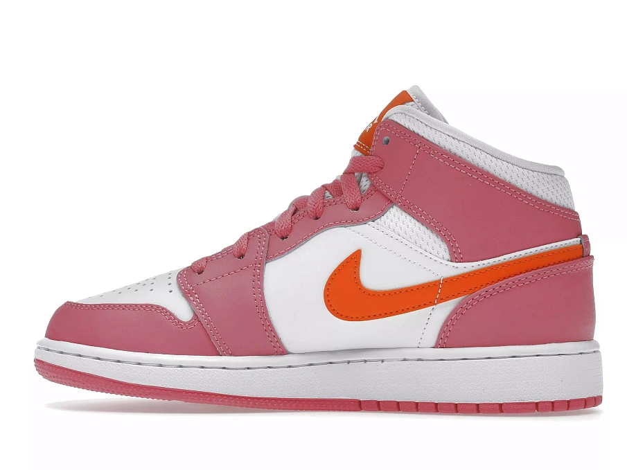Фото № 6 с приближением к товару «‎Jordan 1 Mid Pinksicle Safety Orange »