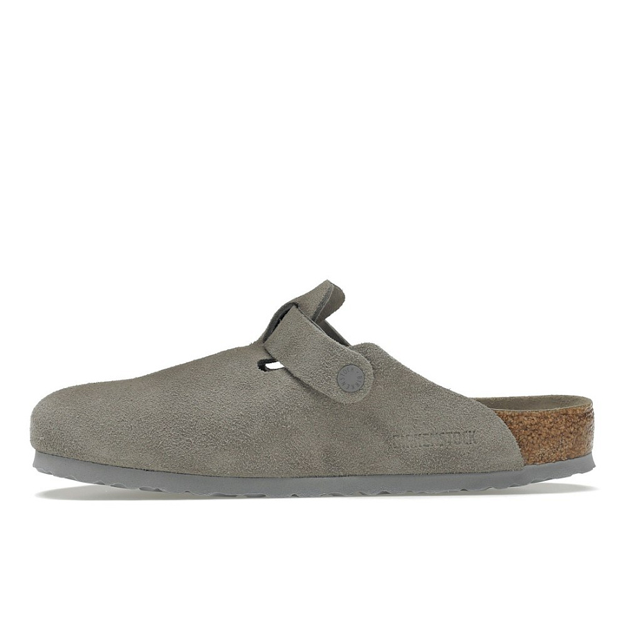 Фото № 3 с приближением к товару «‎Birkenstock Boston Soft Footbed Suede Stone Coin»