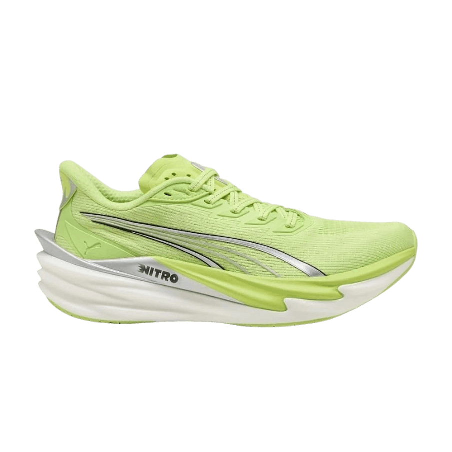 Фото № 1 с приближением к товару «‎Puma Women's Deviate Nitro 4 Road Sunny Lime Silver (312124-35)»