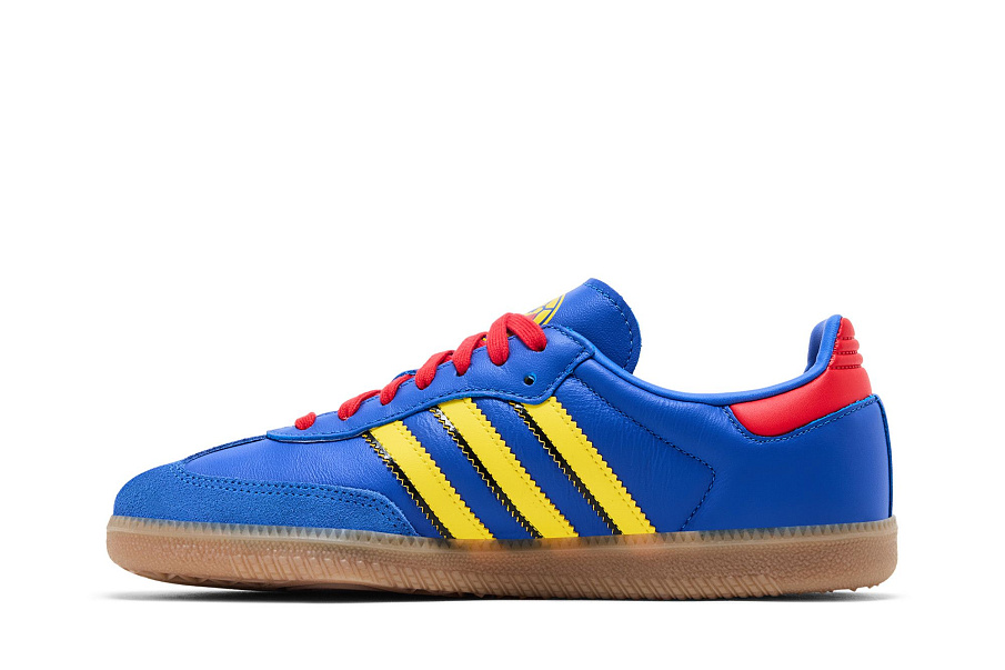 Фото № 4 с приближением к товару «‎adidas Samba Licensed Hi-Res Blue Yellow Vivid Red»