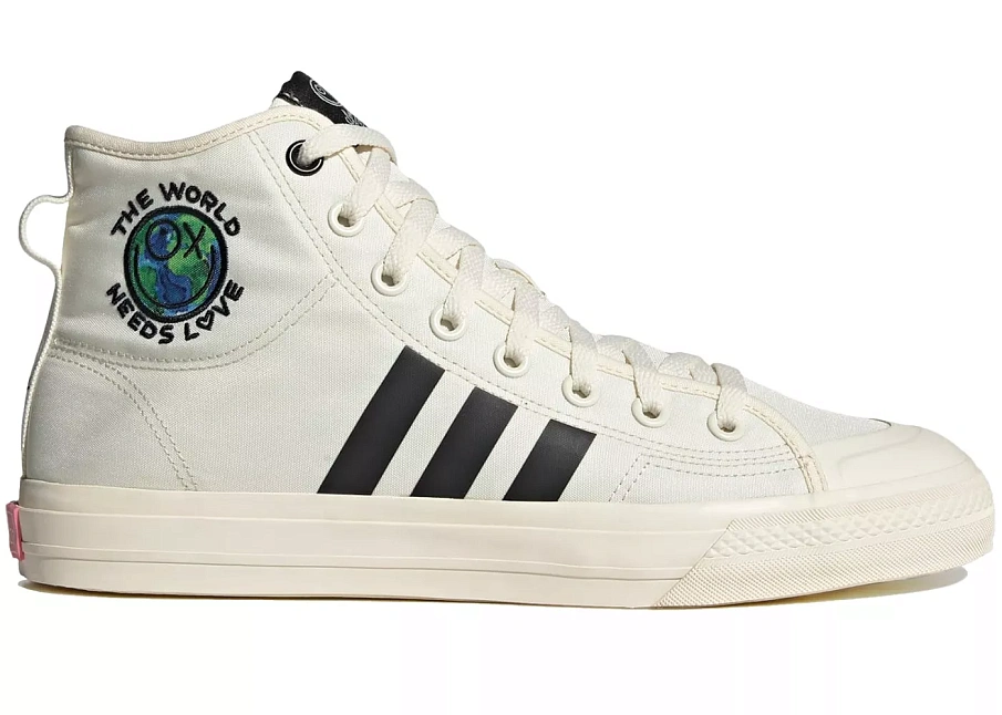 Фото № 1 с приближением к товару «‎adidas Nizza Hi RF André Saraiva The World Needs Love Cream»