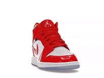 Фото № 6 с приближением к товару «‎Jordan 1 Mid Barcelona Sweater Red Patent »