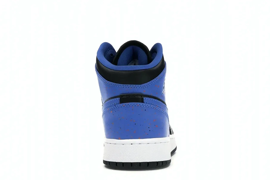 Фото № 4 с приближением к товару «‎Jordan 1 Mid Royal Paint Splatter »