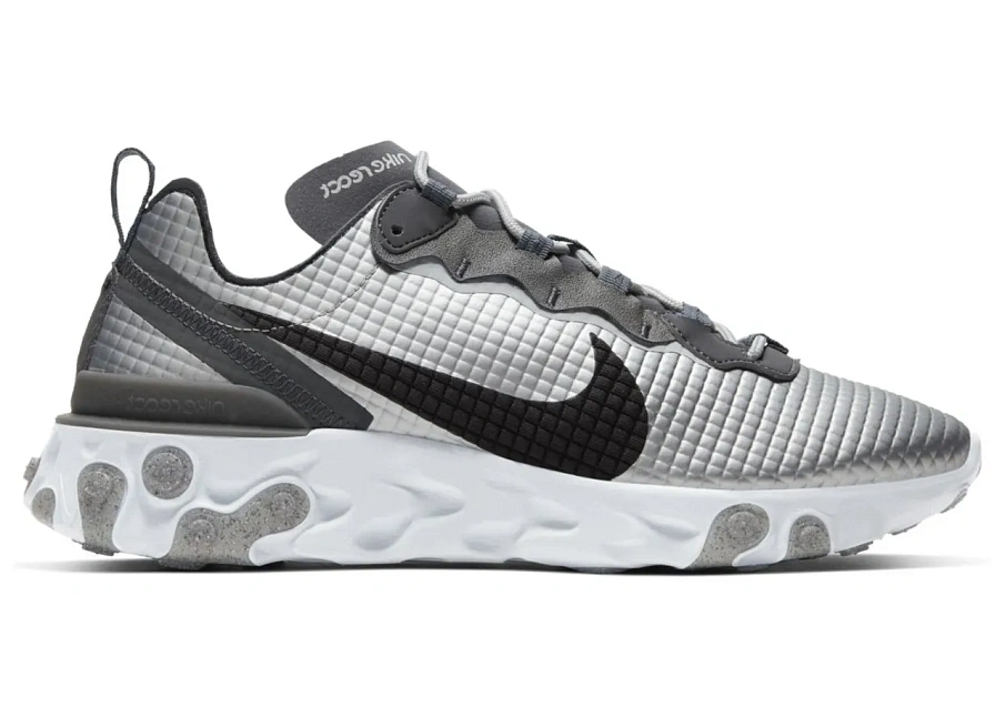 Фото № 1 с приближением к товару «‎Nike React Element 55 Quilted Grid White»