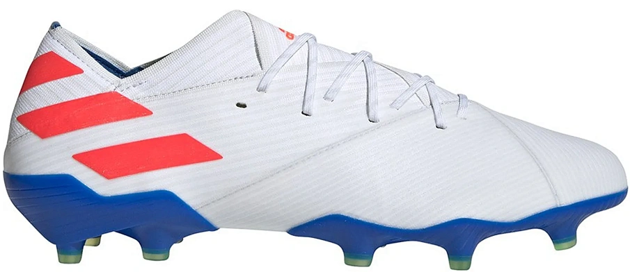 Фото № 1 с приближением к товару «‎adidas Nemeziz Messi 19.1 Firm Ground Cleat White Solar Red Football Blue»