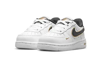(TD) Nike Force 1 LV8 WhiteBlackGold - 3