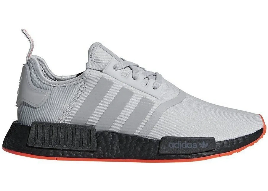 Фото № 1 с приближением к товару «‎adidas NMD R1 Grey Solar Red»