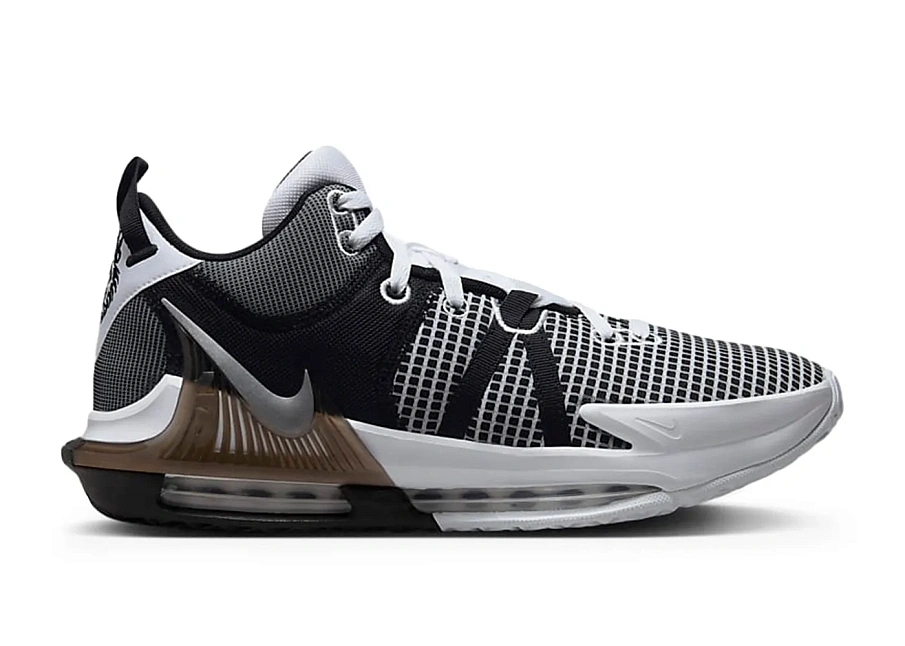 Фото № 1 с приближением к товару «‎Nike LeBron Witness 7 White Black Metallic Silver»