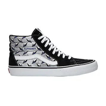 Supreme x Vans Sk8-Hi Pro Diamond Plate Black Grey - 1