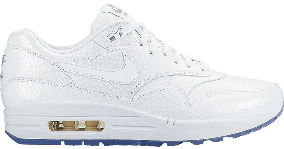 Фото № 1 с приближением к товару «‎Nike Air Max 1 White Metallic Silver Ice »