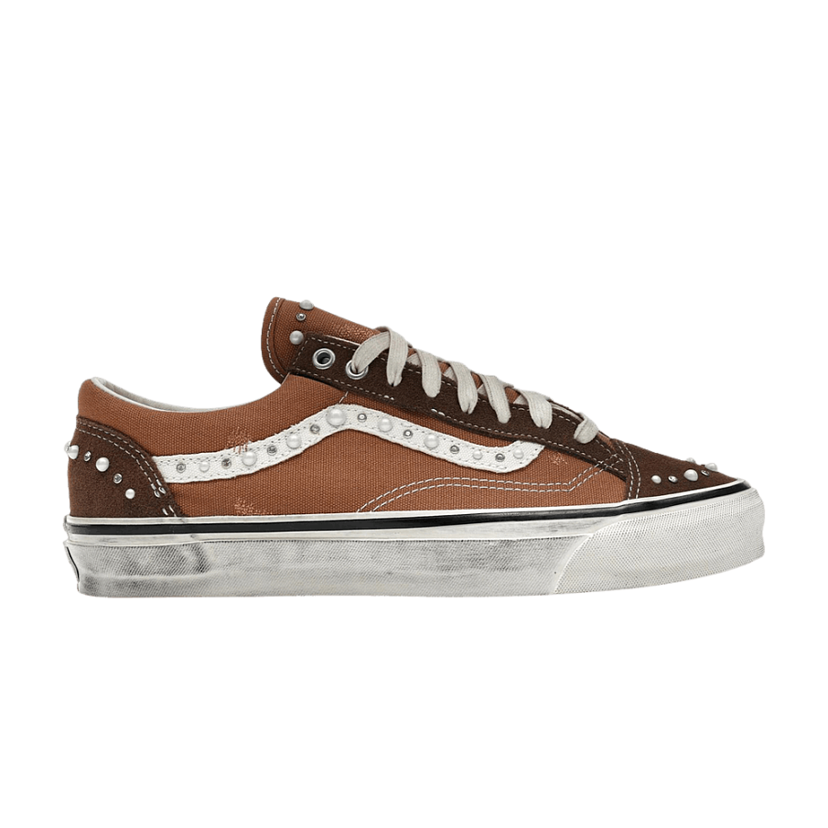 Фото № 1 с приближением к товару «‎Vans LX Old Skool 36 Pearlized Pack - Vintage Cocoa Brown»