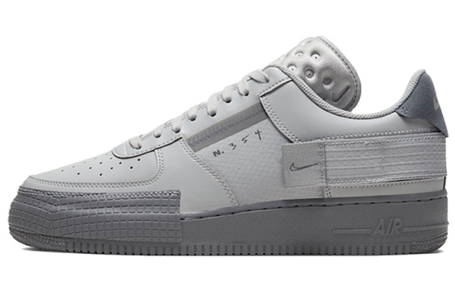 Фото № 1 с приближением к товару «‎Nike Air Force 1 Type Skate Shoes Grey FogCool Grey»