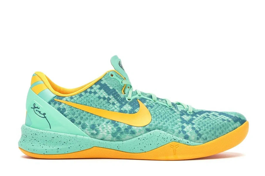 Фото № 1 с приближением к товару «‎Nike Kobe 8 System Green Glow Laser Orange»