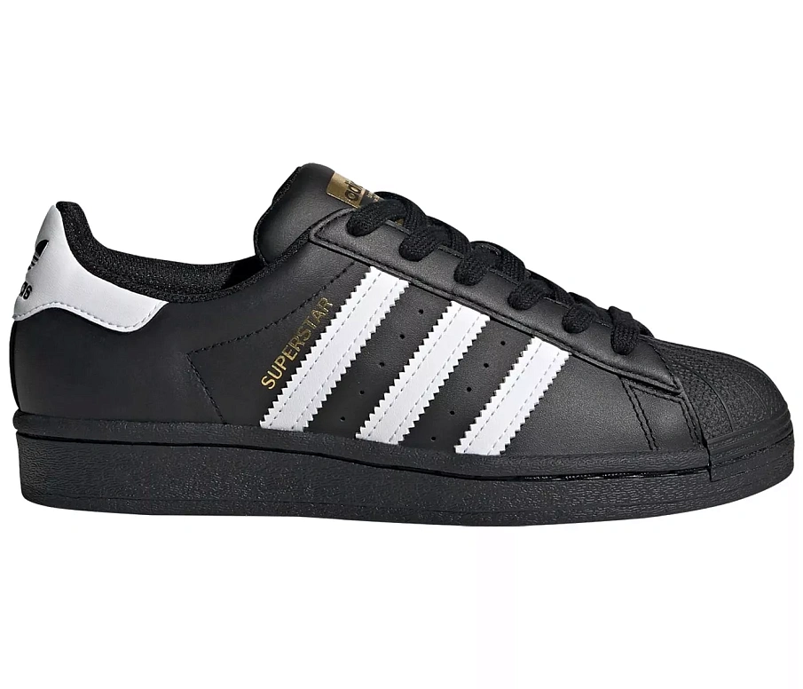 Фото № 1 с приближением к товару «‎adidas Superstar Core Black Cloud White Gold »