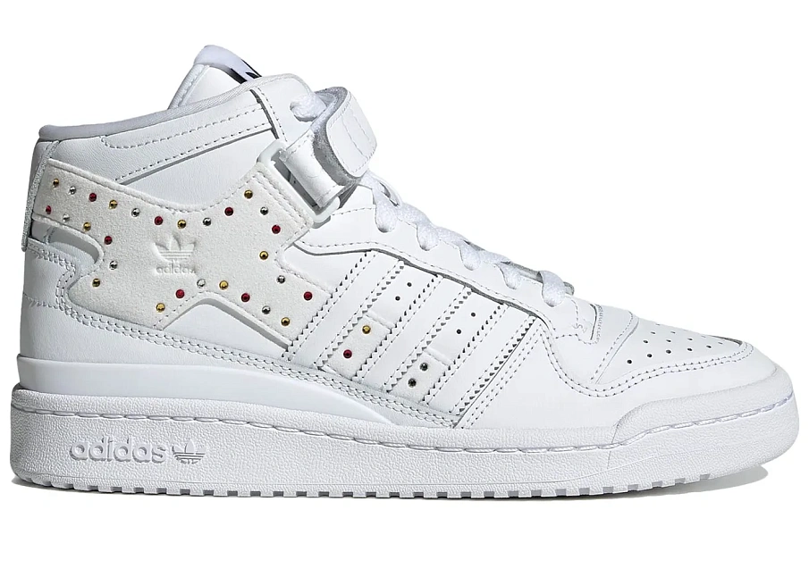 Фото № 1 с приближением к товару «‎adidas Forum Mid Swarovski White Multi Color »