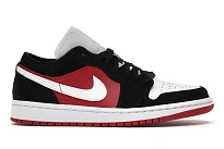 Фото № 1 с приближением к товару «‎Jordan 1 Low Black White Gym Red »
