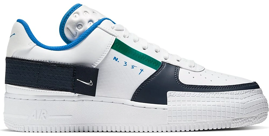 Фото № 1 с приближением к товару «‎Nike Air Force 1 Type White Obsidian»