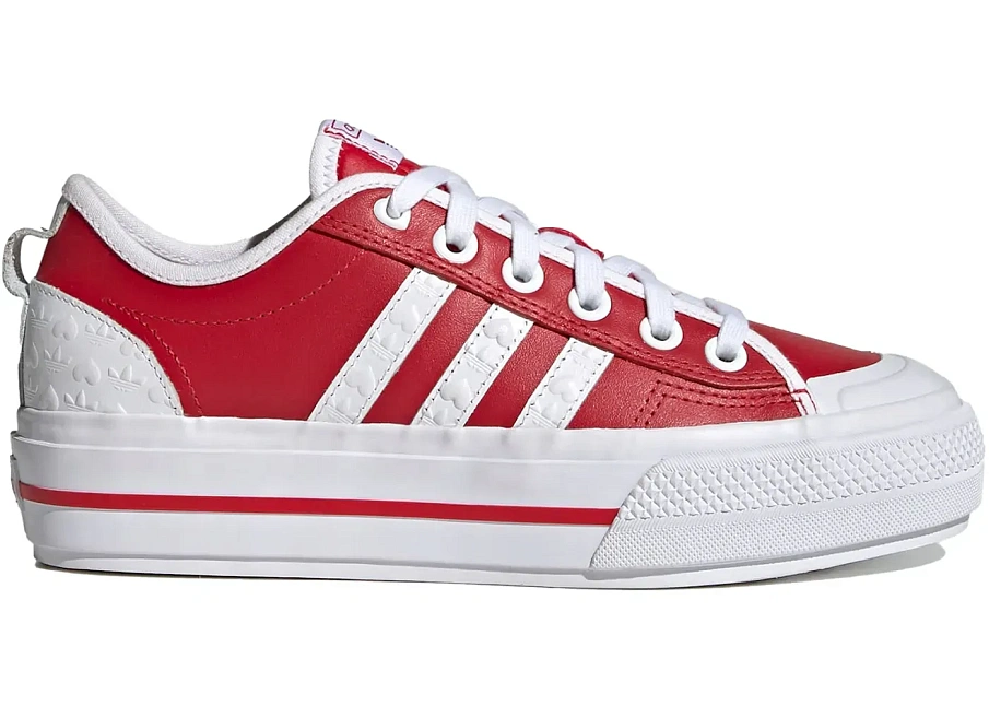 Фото № 1 с приближением к товару «‎adidas Nizza RF Platform Heart Embossed Scarlet »