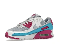 Фото № 3 с приближением к товару «‎Nike Air Max 90 White Vivid Pink Light Blue Fury »