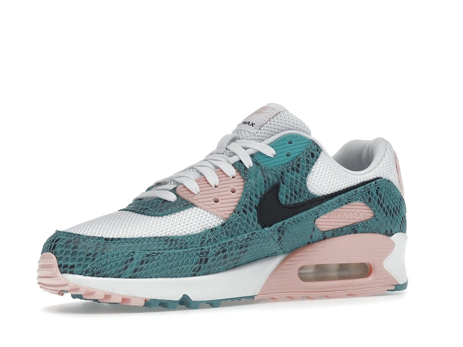 Фото № 2 с приближением к товару «‎Nike Air Max 90 Washed Teal Snakeskin»