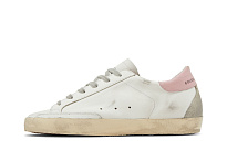 Фото № 4 с приближением к товару «‎Golden Goose Women's Superstar White Pink»
