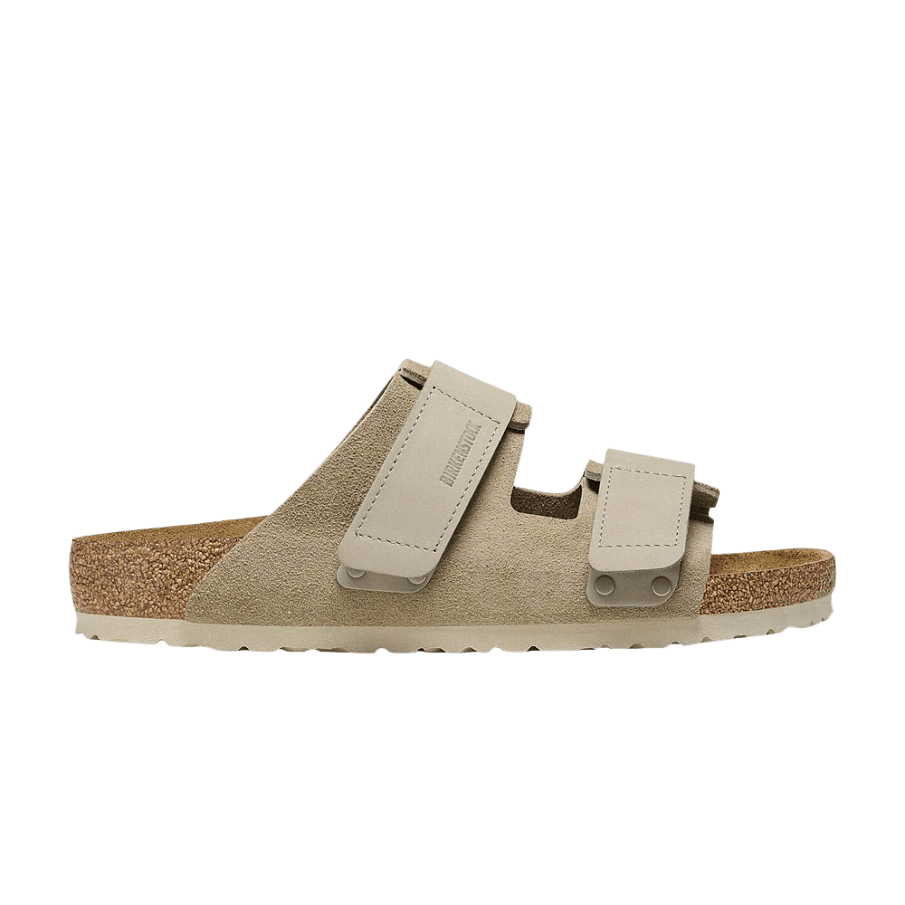 Фото № 1 с приближением к товару «‎Birkenstock Uji Suede Sandal Taupe»