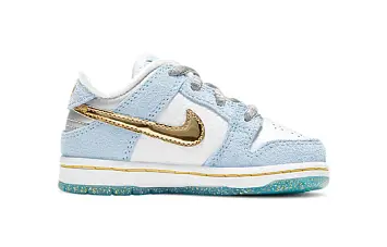 (TD) Sean Cliver x Nike SB Dunk Low Pro QS "Holiday Special" WhiteBlueGold - 2