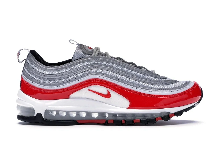 Фото № 1 с приближением к товару «‎Nike Air Max 97 Pure Platinum University Red»