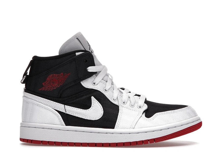 Фото № 1 с приближением к товару «‎Jordan 1 Mid SE Utility Canvas White Black Gym Red »