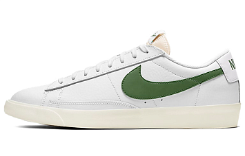 Nike Blazer Low Leather White Forest Green - 1