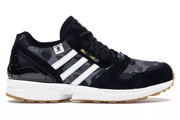 adidas ZX 8000 Bape Undefeated Black - 1