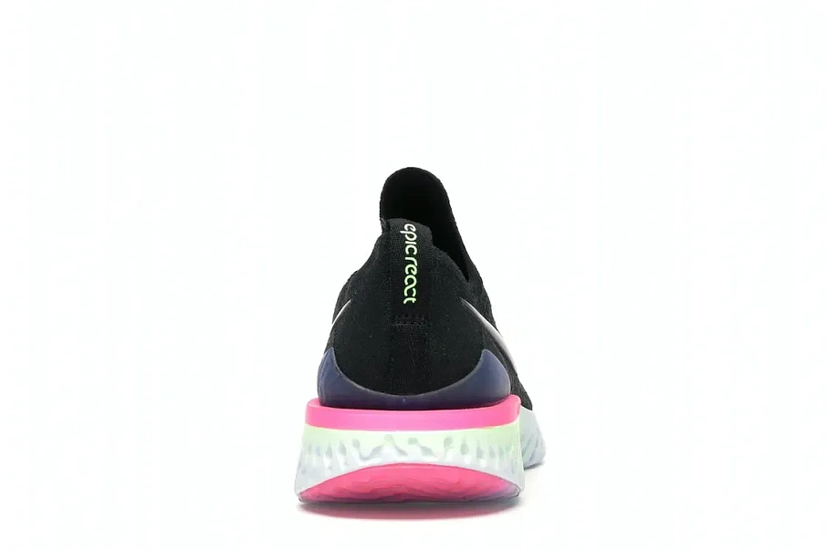 Фото № 4 с приближением к товару «‎Nike Epic React Flyknit 2 Black Sapphire Hyper Pink »