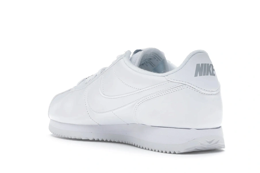 Фото № 6 с приближением к товару «‎Nike Cortez Basic Leather White White-Wolf Grey-Mtllc Silver»
