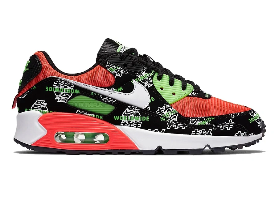 Фото № 1 с приближением к товару «‎Nike Air Max 90 SE Worldwide Katakana Black »
