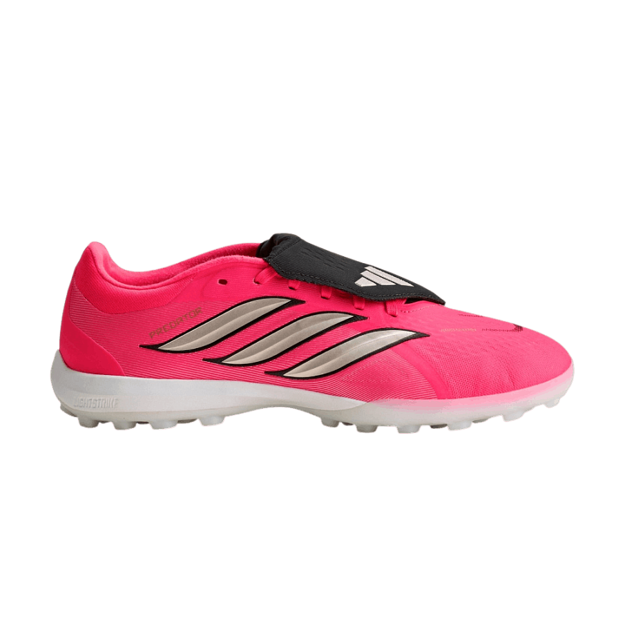 Фото № 1 с приближением к товару «‎adidas Predator Pro Fold Over Tongue Turf Solar Turbo Thermal Chrome Core Black (HQ2254)»