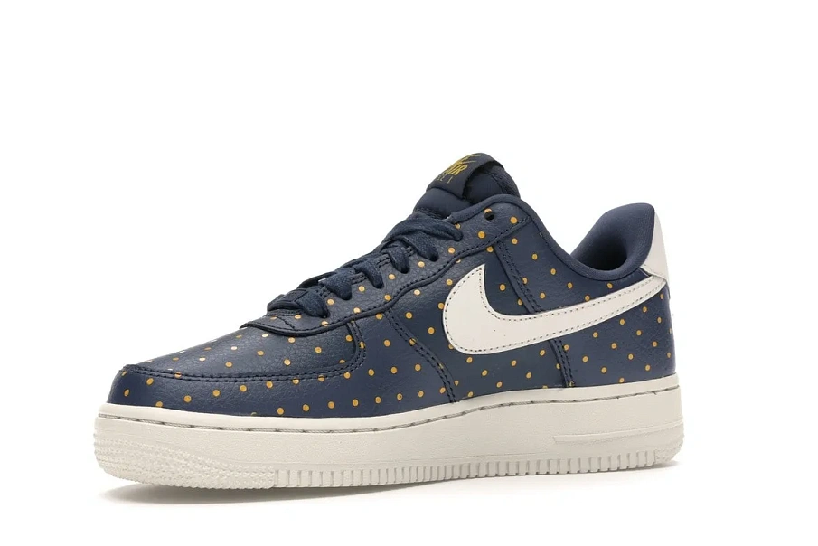 Фото № 4 с приближением к товару «‎Nike Air Force 1 Low Thunder Blue Yellow Ochre »