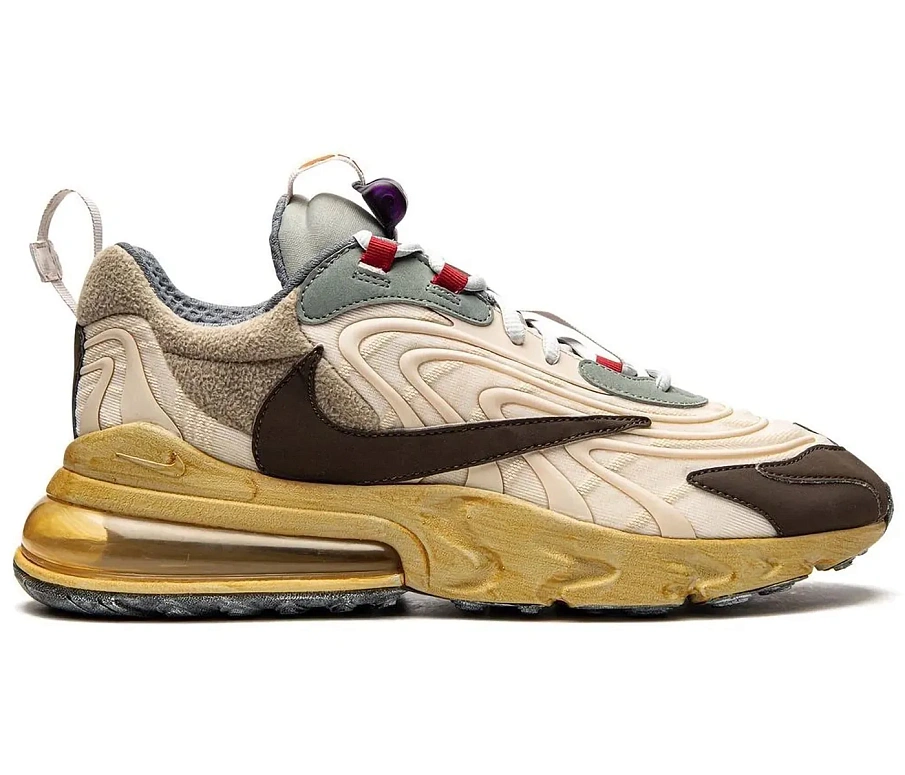 Фото № 1 с приближением к товару «‎Nike Air Max 270 React ENG Travis Scott Cactus Trails (F&F)»