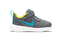 Фото № 2 с приближением к товару «‎Nike (TD) Revolution 5 GreyBlueYellow»