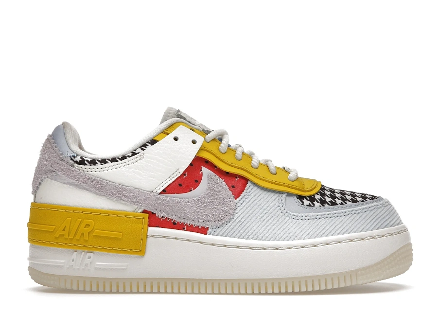 Фото № 1 с приближением к товару «‎Nike Air Force 1 Low Shadow Multi Print Houndstooth »