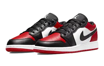 Nike GS Air Jordan 1 Low (GS) Basketball Shoes Bred Toe - 4