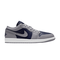 Фото № 1 с приближением к товару «‎Air Jordan 1 Low Tech Grey White College Navy»
