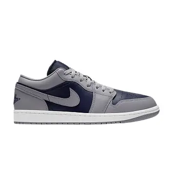 Air Jordan 1 Low Tech Grey White College Navy - 1