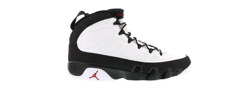 Фото № 1 с приближением к товару «‎Jordan 9 Retro White Black Red (2010)»