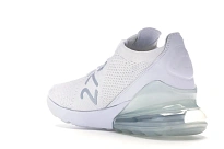 Фото № 6 с приближением к товару «‎Nike Air Max 270 Flyknit Triple White»