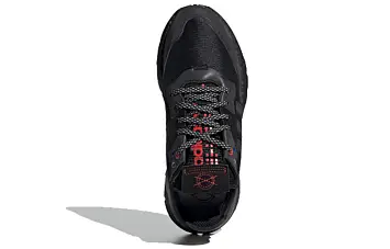 Adidas Originals Nite Jogger Sports Casual Shoes Black Grey Red - 7