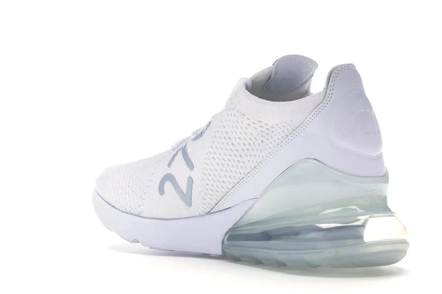 Фото № 6 с приближением к товару «‎Nike Air Max 270 Flyknit Triple White»