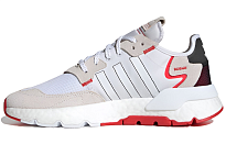 Фото № 1 с приближением к товару «‎ adidas originals Nite Jogger Sports Casual Shoes WhiteGreyRed»
